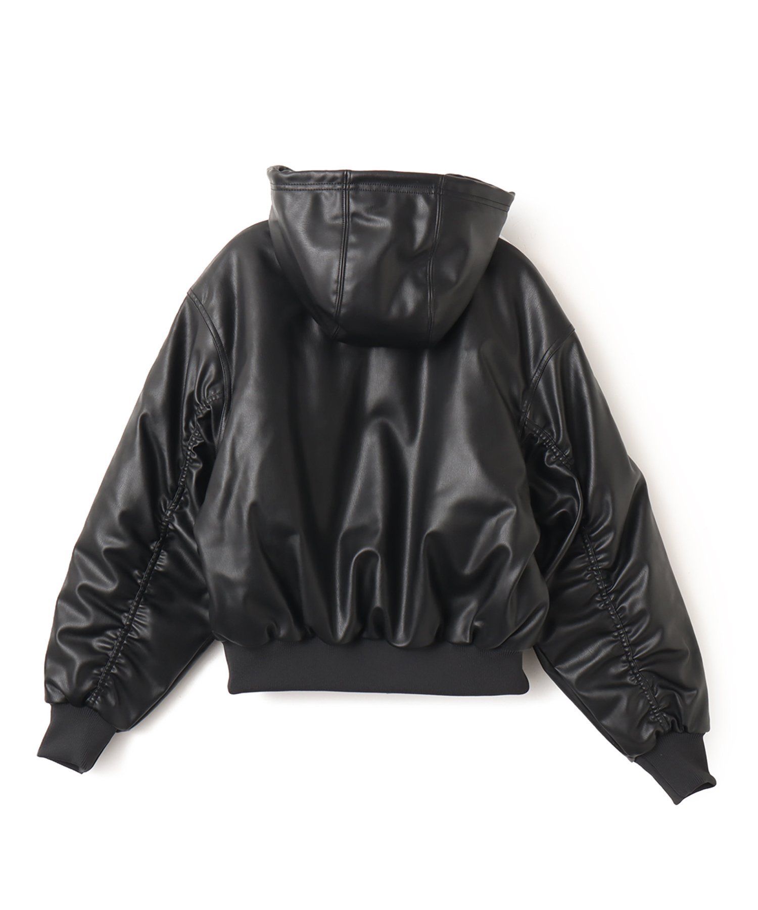 adidas W PLEATHER JACKET ブラック アトモス ジャケット・アウター その他のジャケット・アウター ブラック