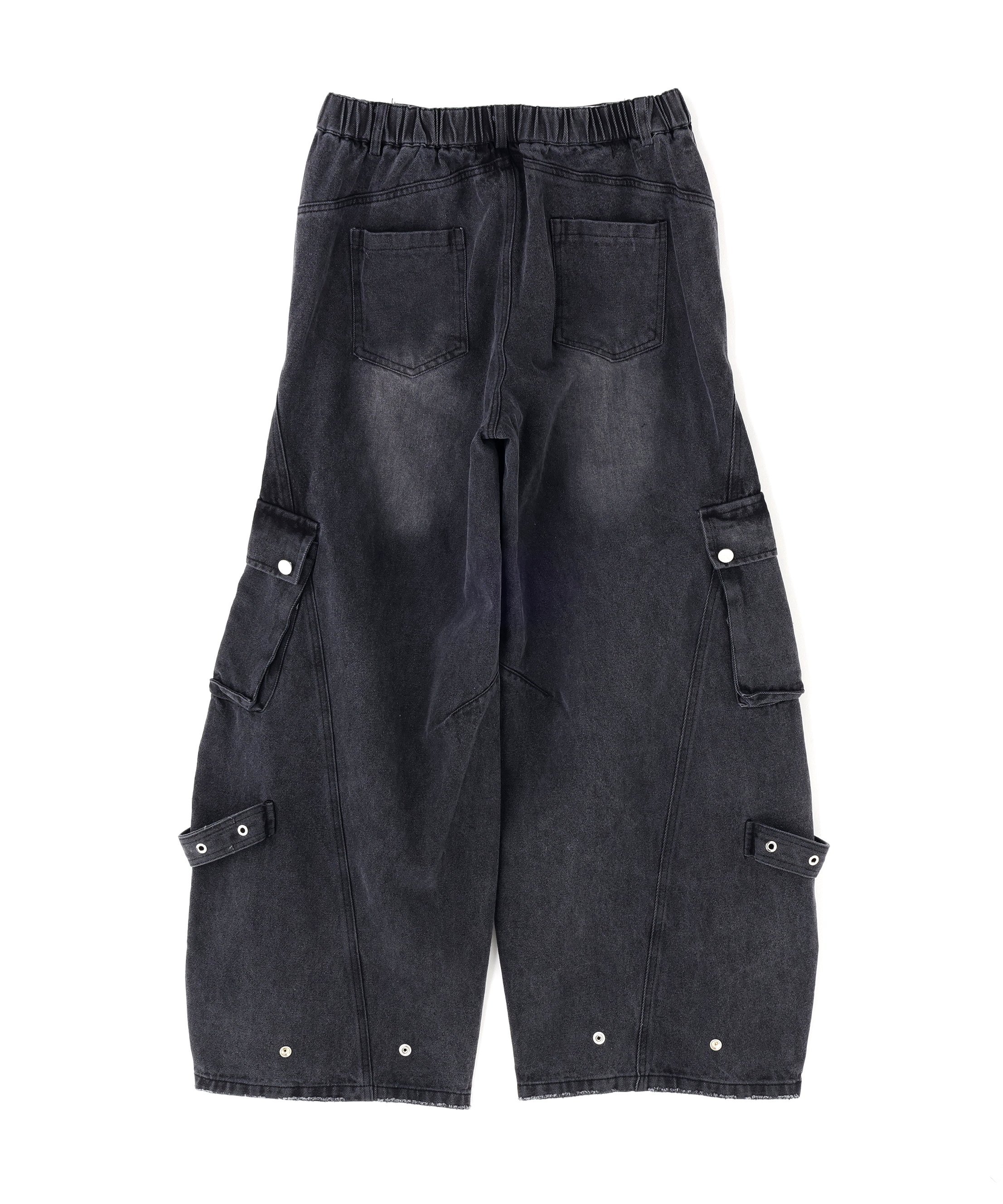 LHP SIS/エスアイエス/Side Pocket Damage Denim Pants エルエイチピー パンツ その他のパンツ ブラック