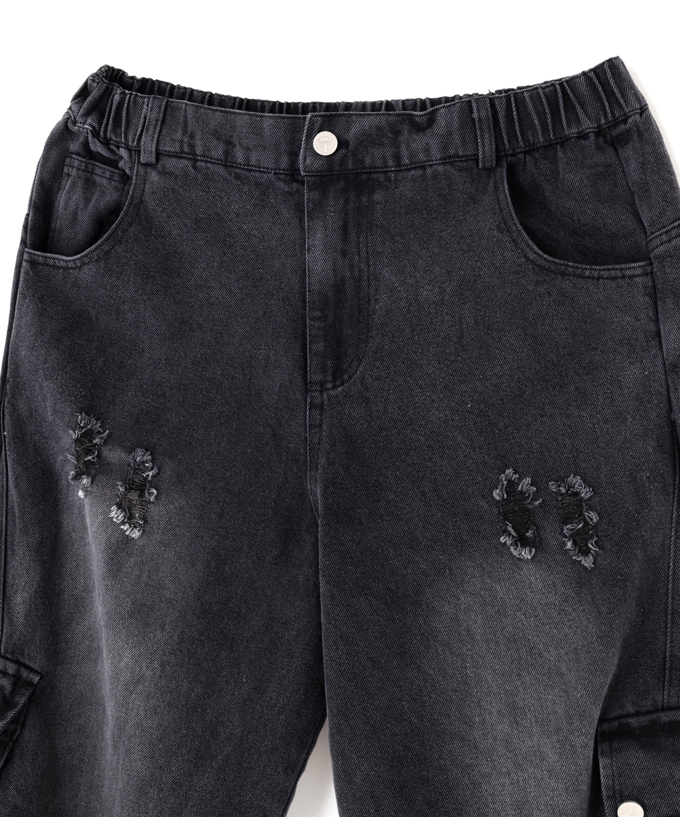 LHP SIS/エスアイエス/Side Pocket Damage Denim Pants エルエイチピー パンツ その他のパンツ ブラック