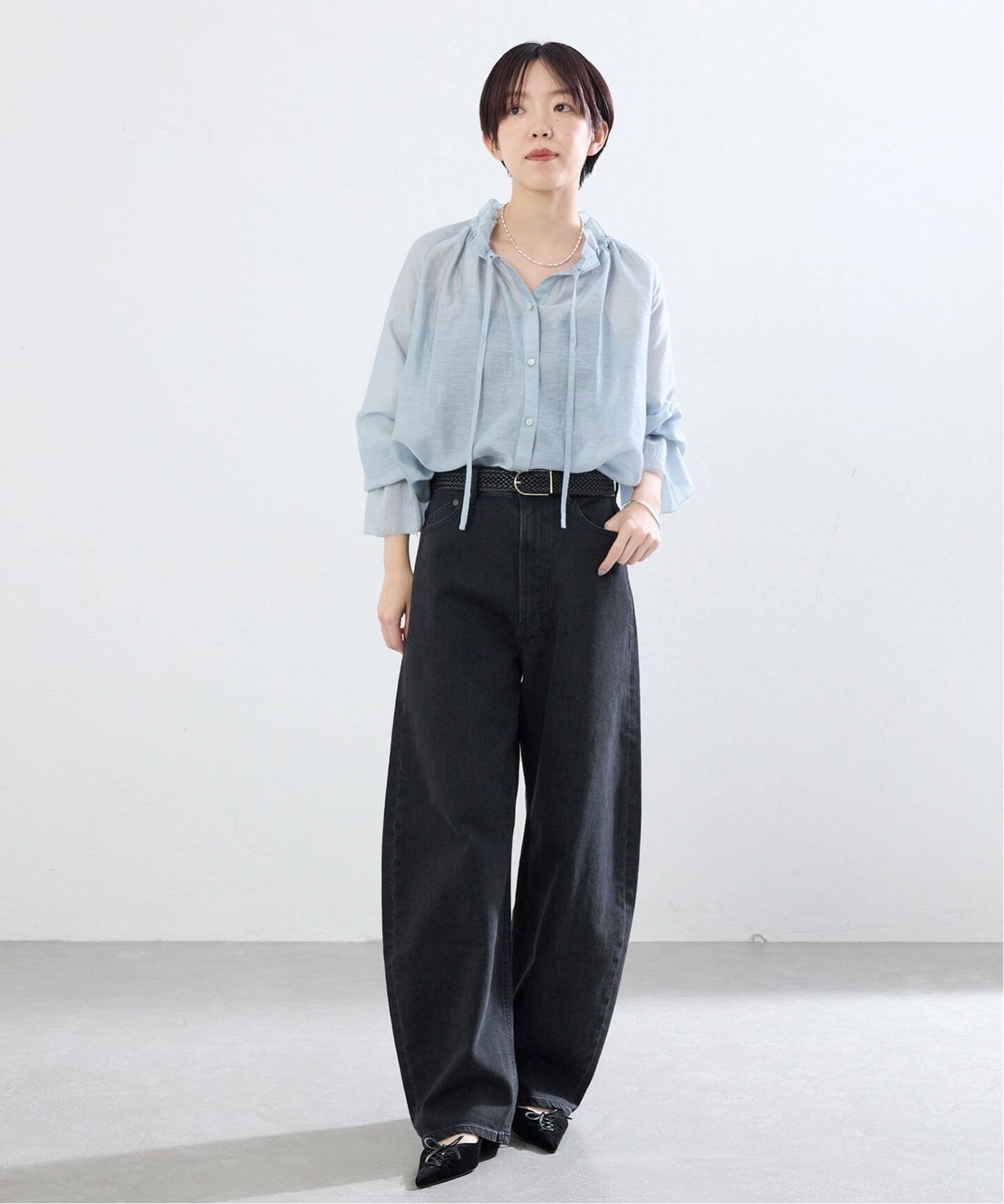 IENA 《別注カラーあり/予約》YANUK/ヤヌーク LAURA デニムパンツ イエナ パンツ ジーンズ・デニムパンツ ブルー ブラック