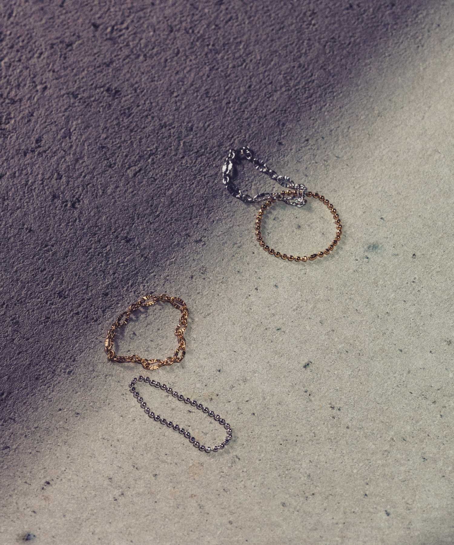 and cloud Cutting Cable Chain/Cutball Chain Set Ring アンドクラウド アクセサリー・腕時計 リング・指輪 ゴールド シルバー