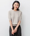 23区 S 【洗える/アンサンブル対応】サステナブルウール 半袖 ニット ニジュウサンク トップス アンサンブル ネイビー レッド グリーン ベージュ【送料無料...