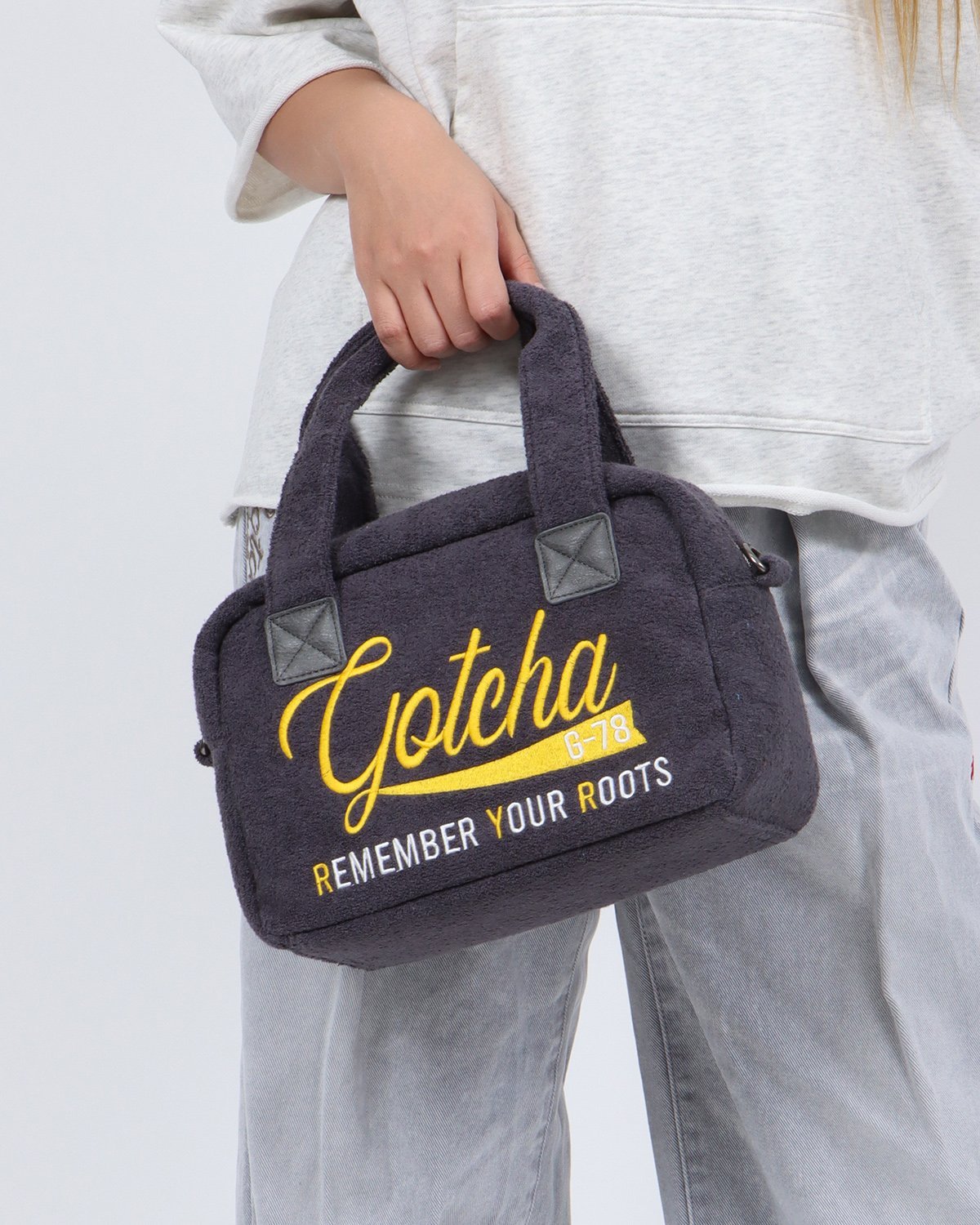 GOTCHA GOTCHA (ガッチャ) パイル バッグ ガッチャ バッグ ショルダーバッグ グレー ブルー【送料無料】