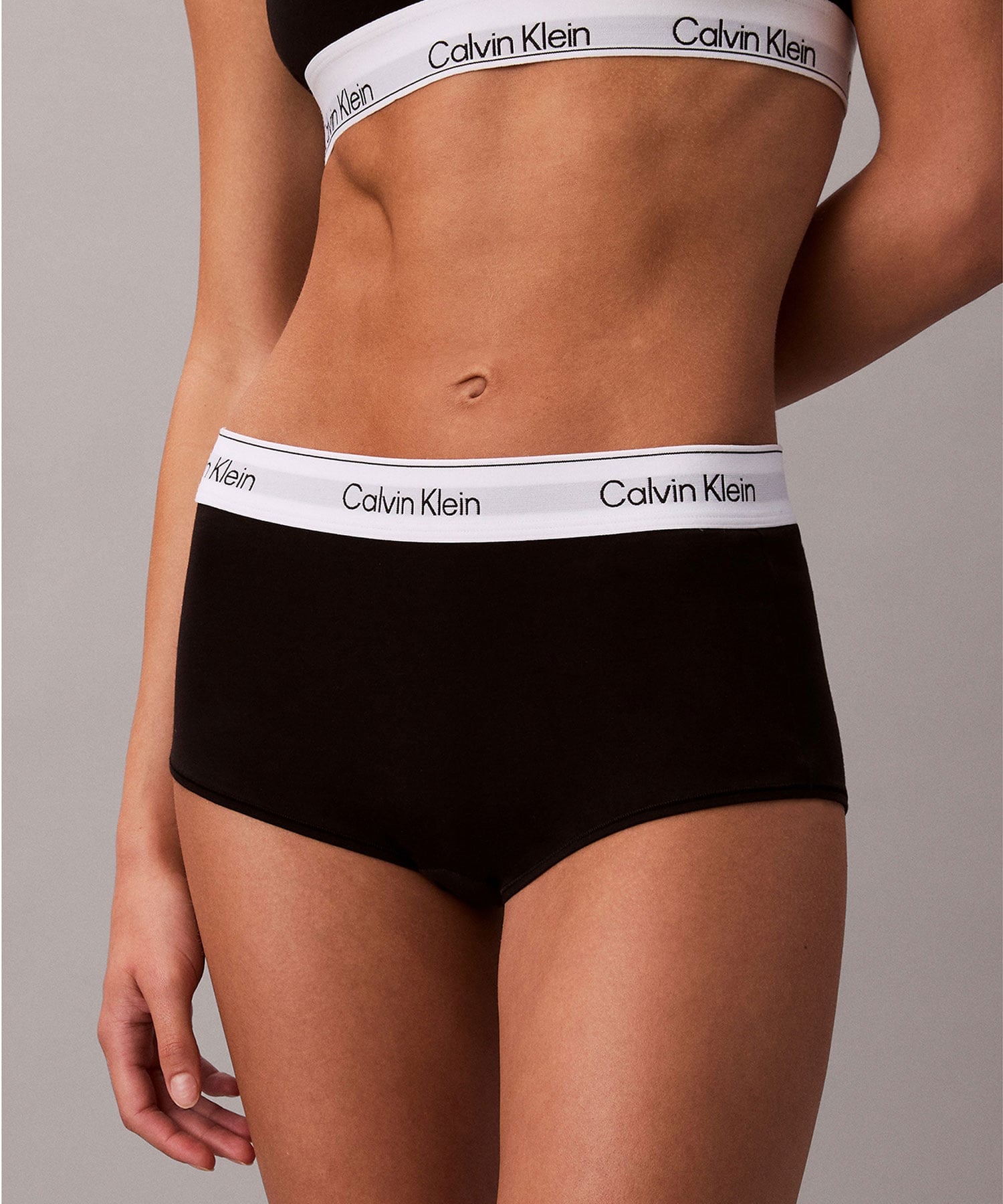 Calvin Klein Underwear Calvin Klein Underwear/(W)【公式ショップ】 カルバンクライン ボーイショーツ Calvin Klein Underwear QF8527 カルバン・クライン インナー・ルームウェア ショーツ グレー ブラック【送料無料】