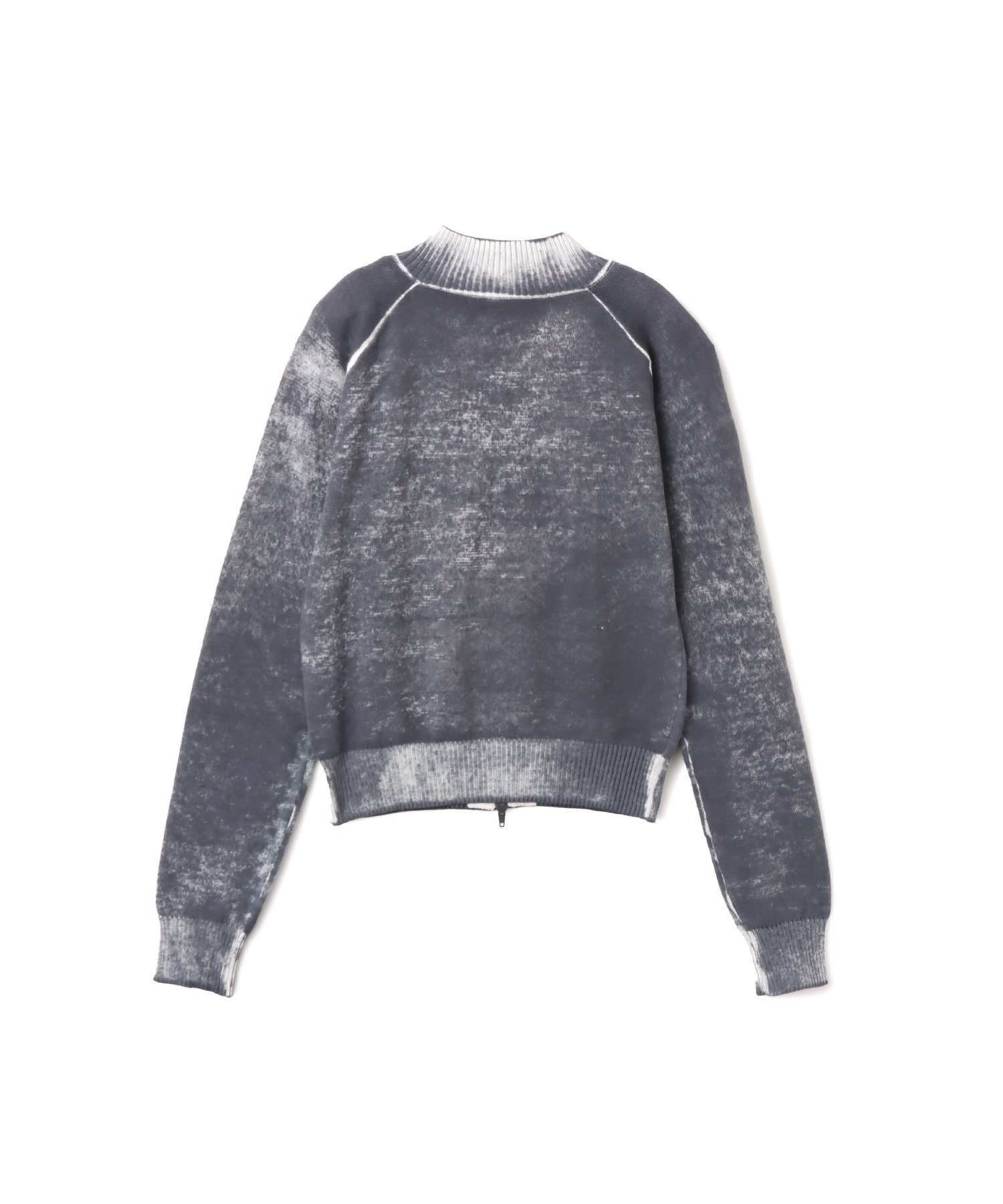 atmos pink atmos pink Faded Coler Zip-up Cardigan CHARCOAL アトモス トップス ニット グレー