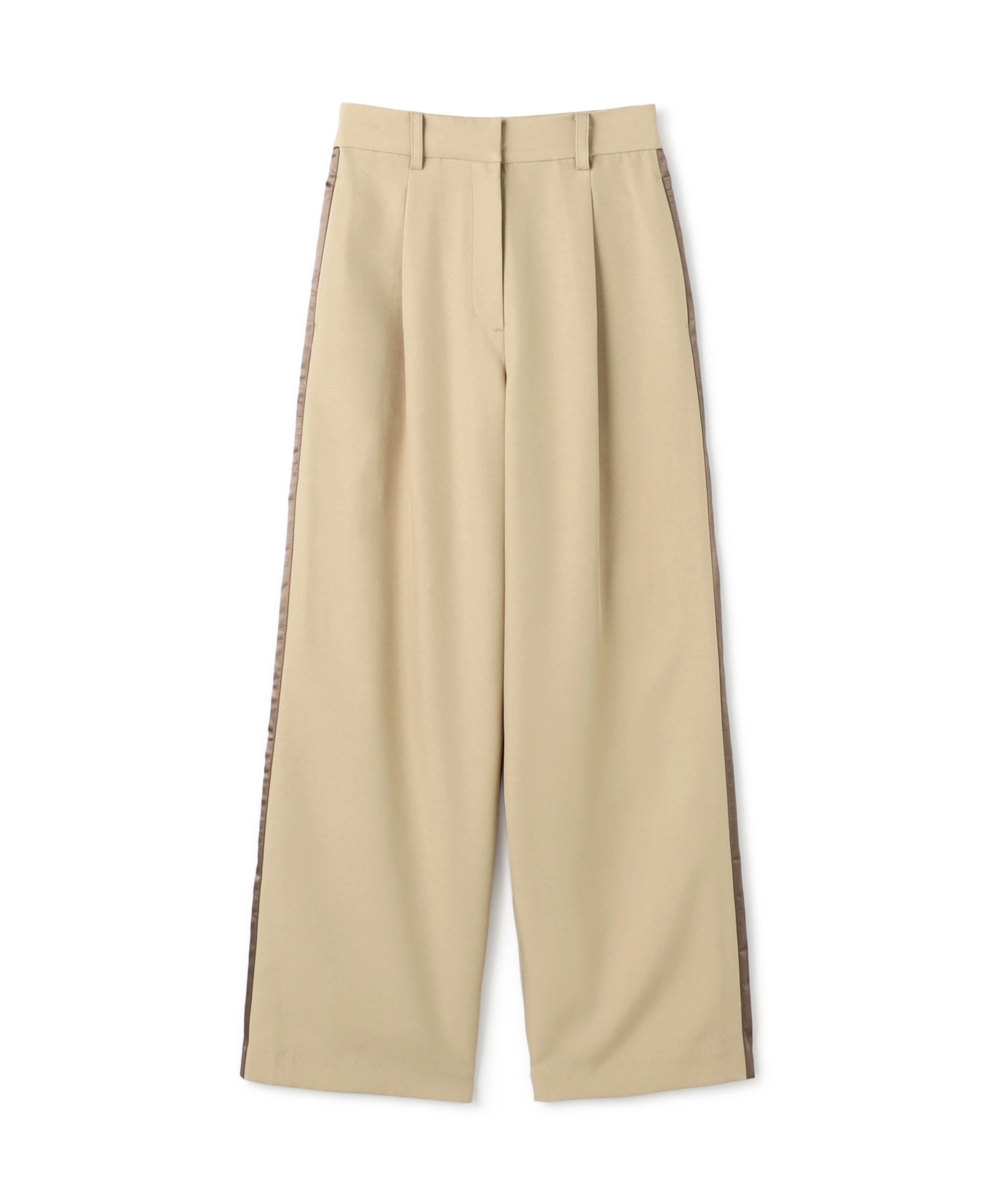 NATURAL BEAUTY BASIC ＜N.＞サイドラインパンツ ナチュラルビューティベーシック パンツ その他のパンツ ベージュ ブラック
