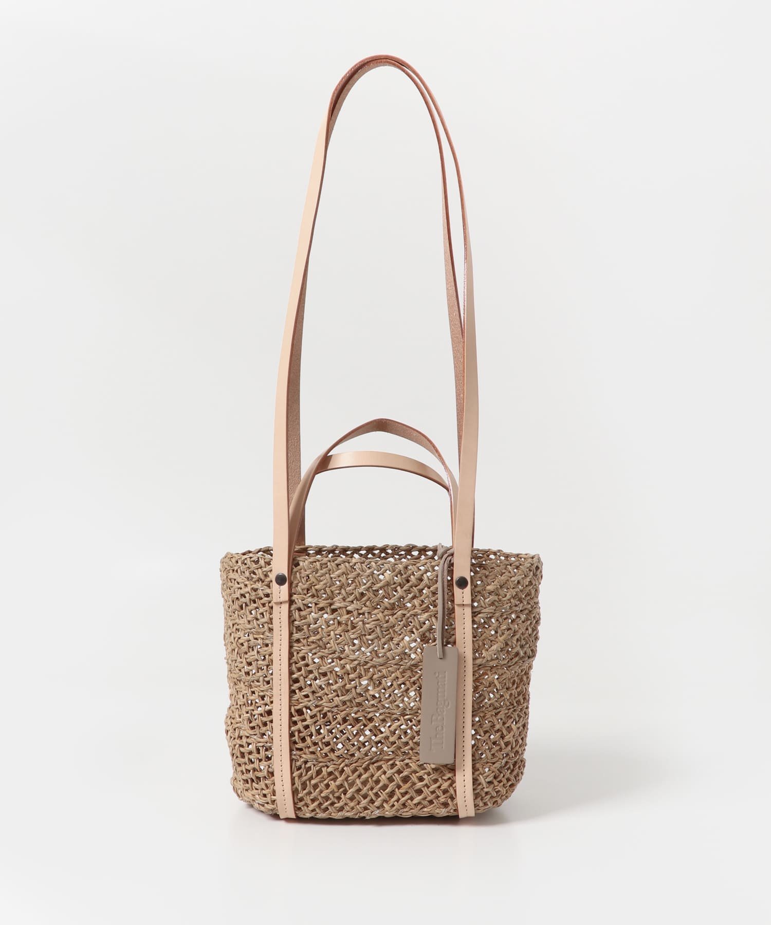 【SALE／50%OFF】URBAN RESEARCH DOORS The Bagmati 2WAYショルダーかごバッグ アーバンリサーチドアーズ バッグ ショルダーバッグ ホワイト ブラック【送料無料】のサムネイル