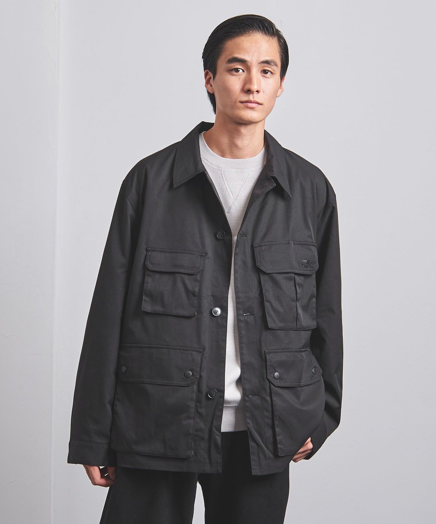 【SALE／50%OFF】UNITED ARROWS ＜Abu Garcia＞ ミリタリージャケット ユナイテッドアローズ アウトレット ジャケット・アウター テーラードジャケット・ブレザー ブラック カーキ【送料無料】