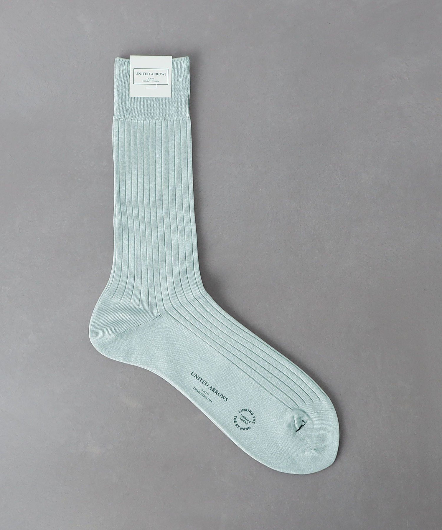 UNITED ARROWS カラー リブ ソックス ユナイテッドアローズ 靴下・レッグウェア 靴下 グレー ブラウン ピンク イエロー グリーン パープル