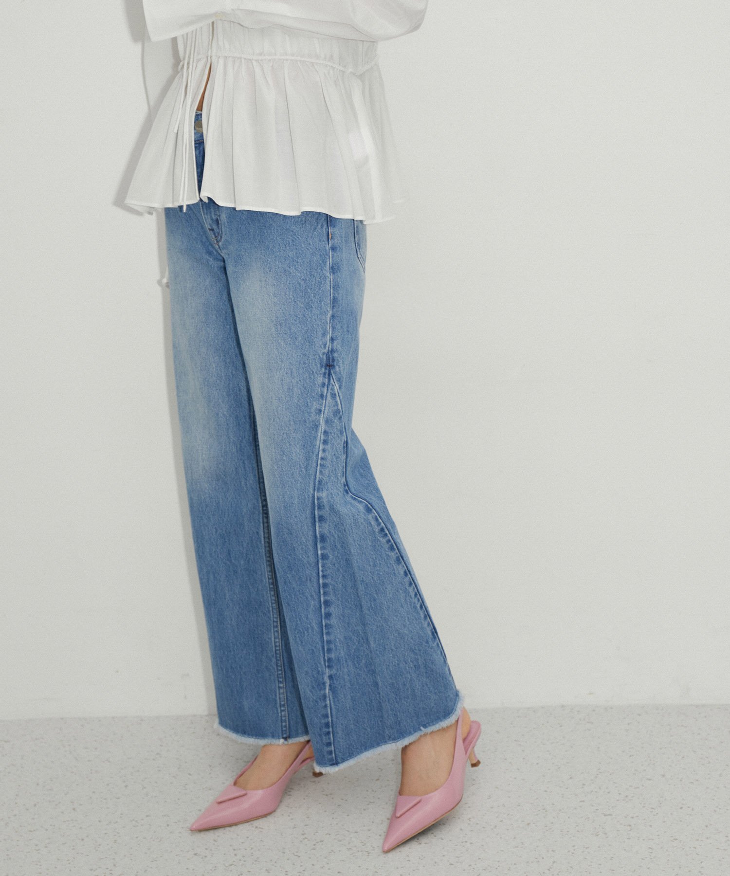 ADAM ET ROPE' FEMME 【Healthy Denim for ADAM ET ROPE'】別注 Daisy Denim Pants アダムエロペ パンツ ジーンズ・デニムパンツ ブルー【送料無料】