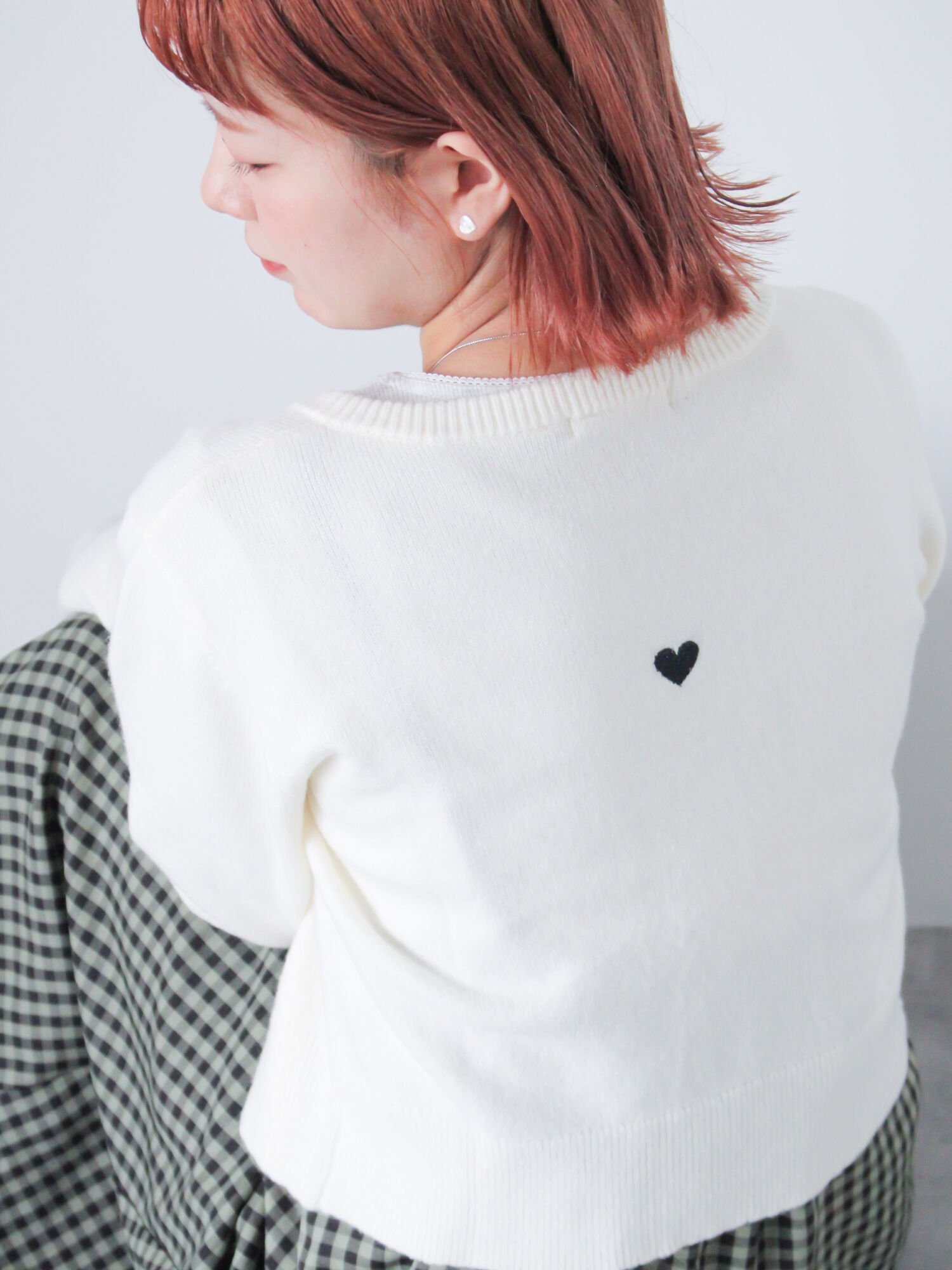 【SALE/54%OFF】ehka sopo ◎ハート刺繍カーディガン エヘカソポ トップス カーディガン ホワイト ブラック グレー