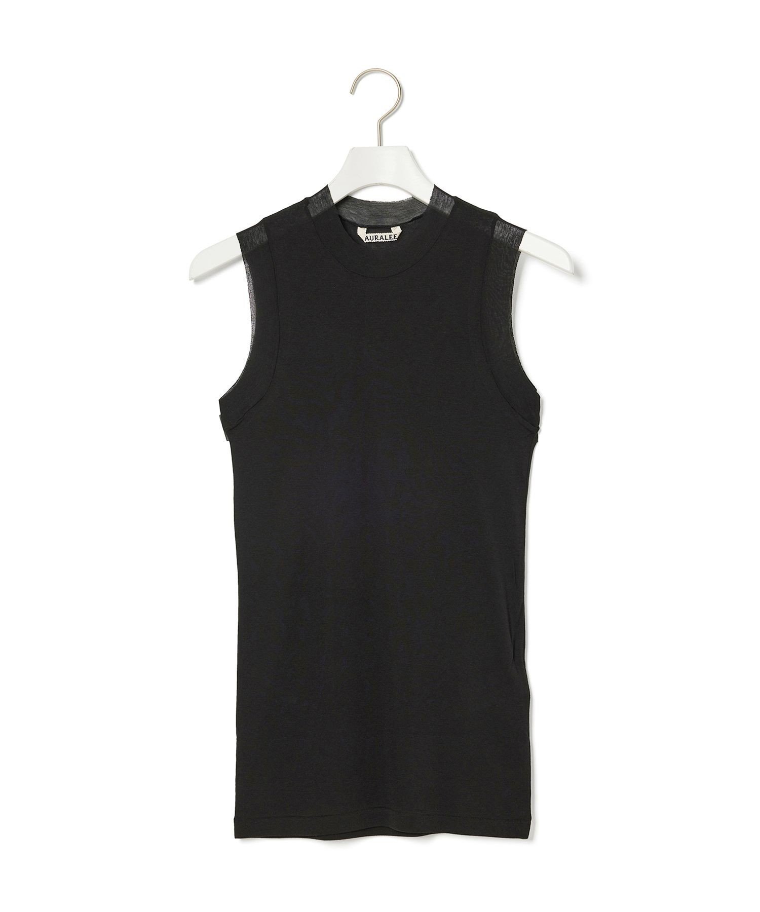 ADAM ET ROPE' FEMME 【AURALEE(オーラリー)】SUPER HIGH GAUGE SHEER RIB TANK アダムエロペ トップス カットソー・Tシャツ ピンク ブラック ベージュ【送料無料】のサムネイル