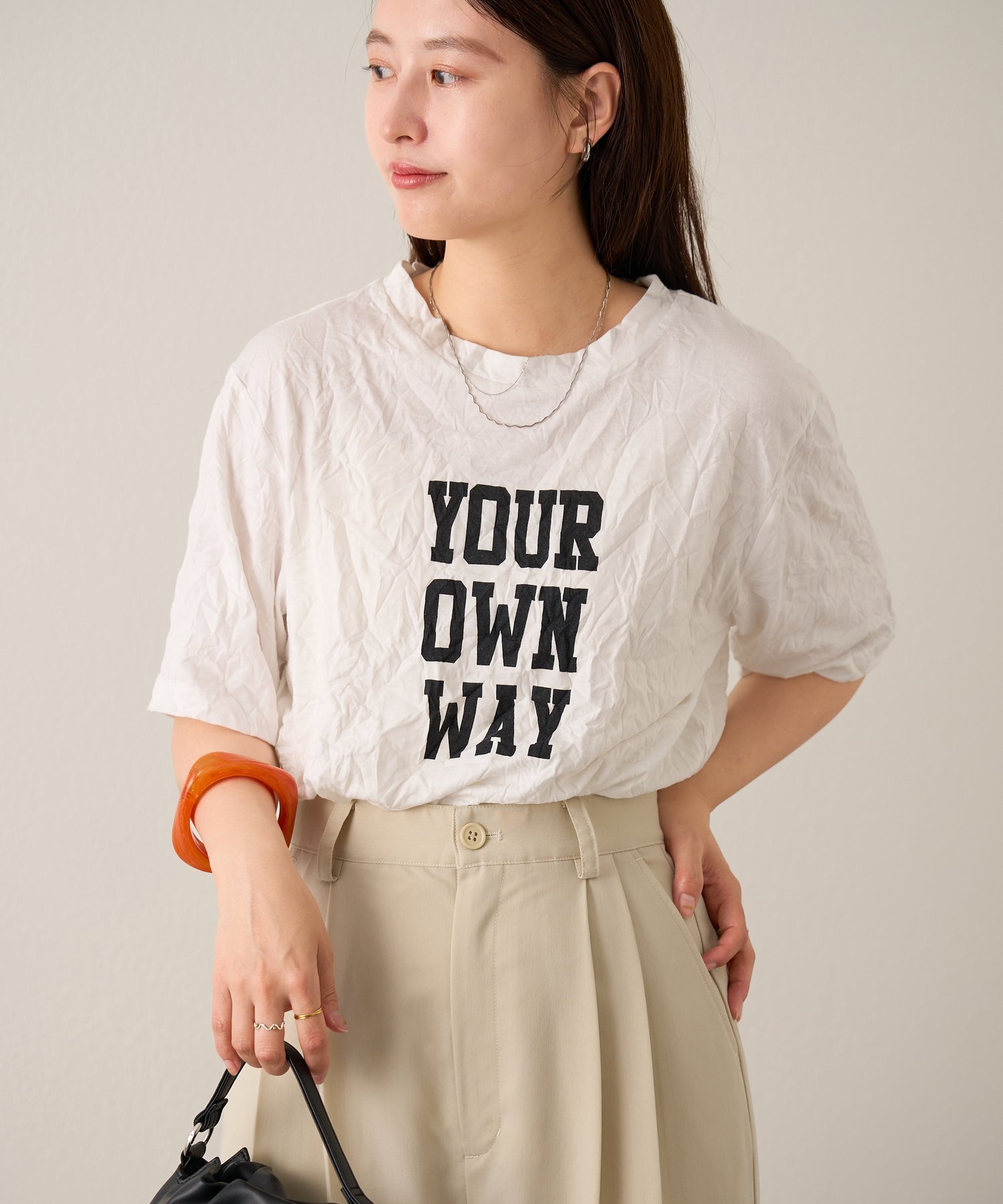 【SALE／59%OFF】PAL GROUP OUTLET 【Kastane】ワッシャーロゴTEE パル グループ アウトレット トップス カットソー・Tシャツ グレー ホワイト ブルー