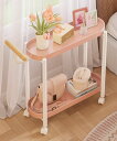 aimoha home aimoha home/北欧風シンプル2段ワゴンカート(キャスター付き) アイモハ インテリア・生活雑貨 収納用品・棚・ラック ピンク ホワイト【送料無料】
