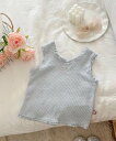 【SALE/40%OFF】aimoha KIDS 【aimoha-KIDS-】リボン刺繍タンクトップ アイモハ トップス カットソー・Tシャツ イエロー ベージ...