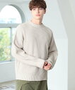 【SALE/70%OFF】BEAMS HEART MEN 片畔 クルーネック ニット ビームス アウトレット トップス ニット グリーン ホワイト ブラック ブルー