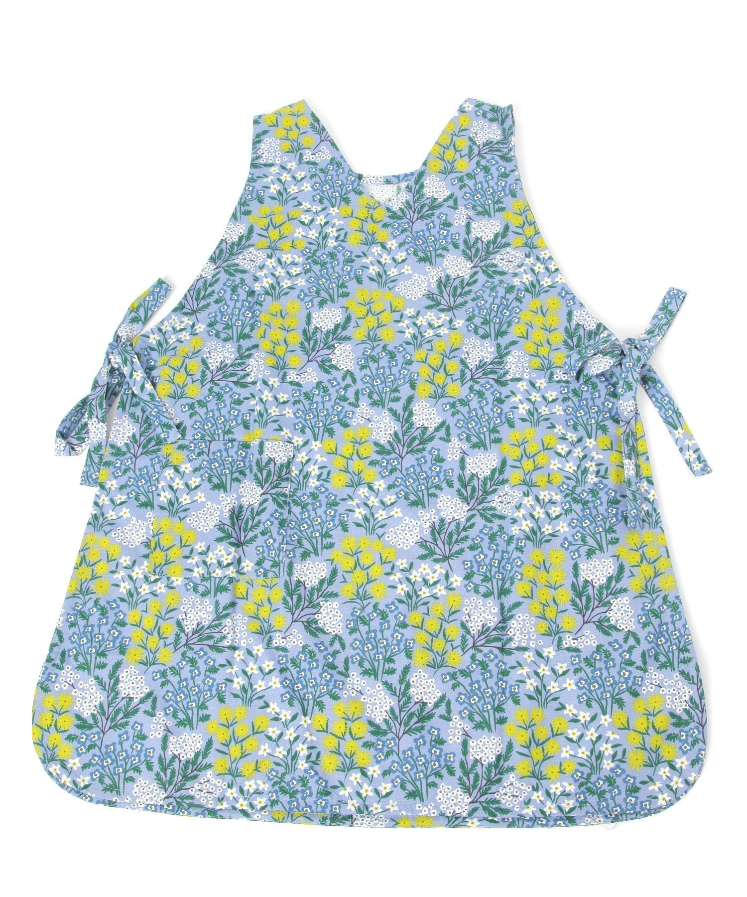 【SALE／30%OFF】studio CLIP フラワーカバーエプロン スタディオクリップ 食器・調理器具・キッチン用品 エプロン ブルー ベージュのサムネイル