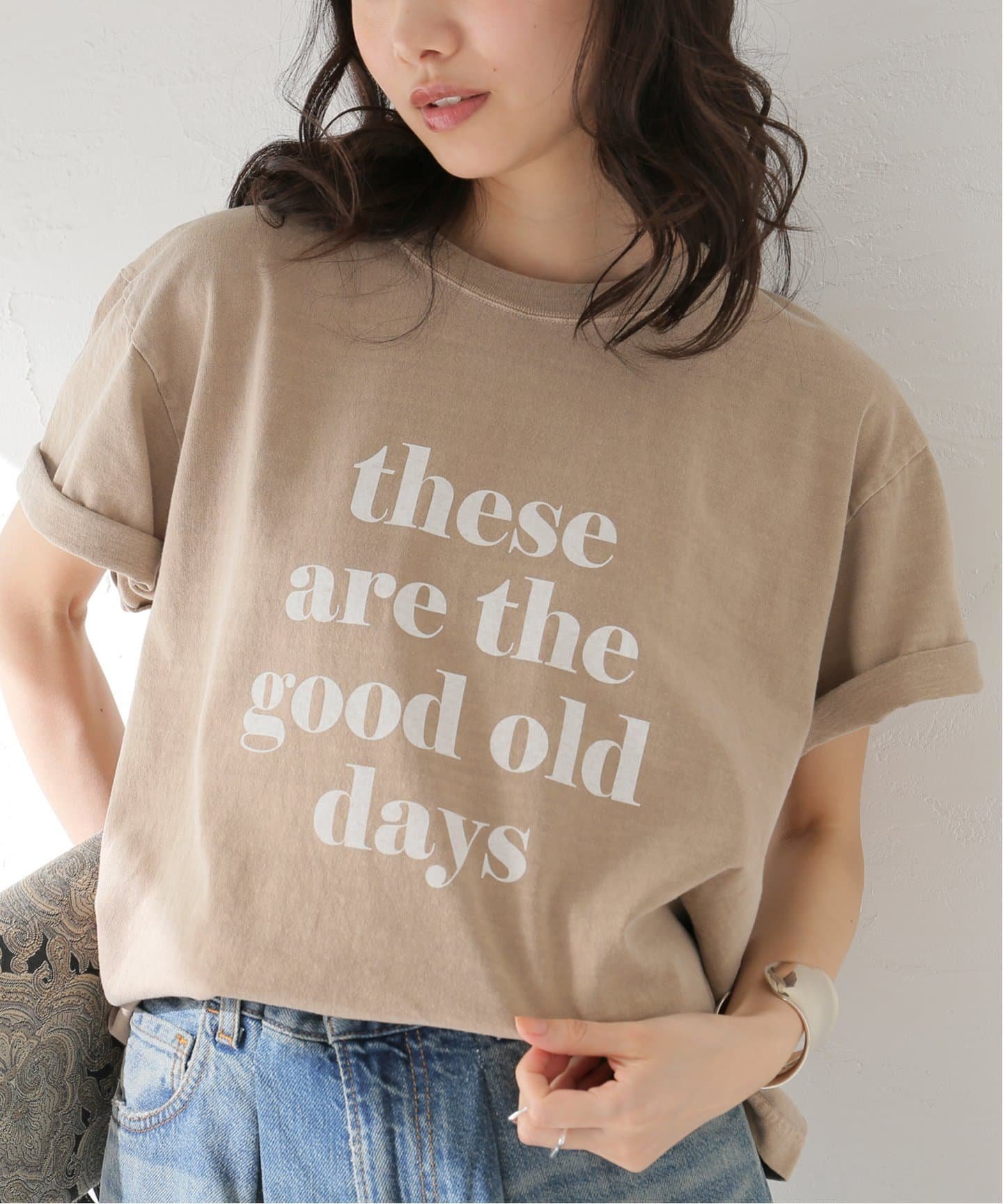 JOURNAL STANDARD L'ESSAGE 【THESE ARE~】Tシャツ ジャーナルスタンダード レサージュ トップス カットソー・Tシャツ ベージュ パープル ブラック ホワイト【送料無料】のサムネイル