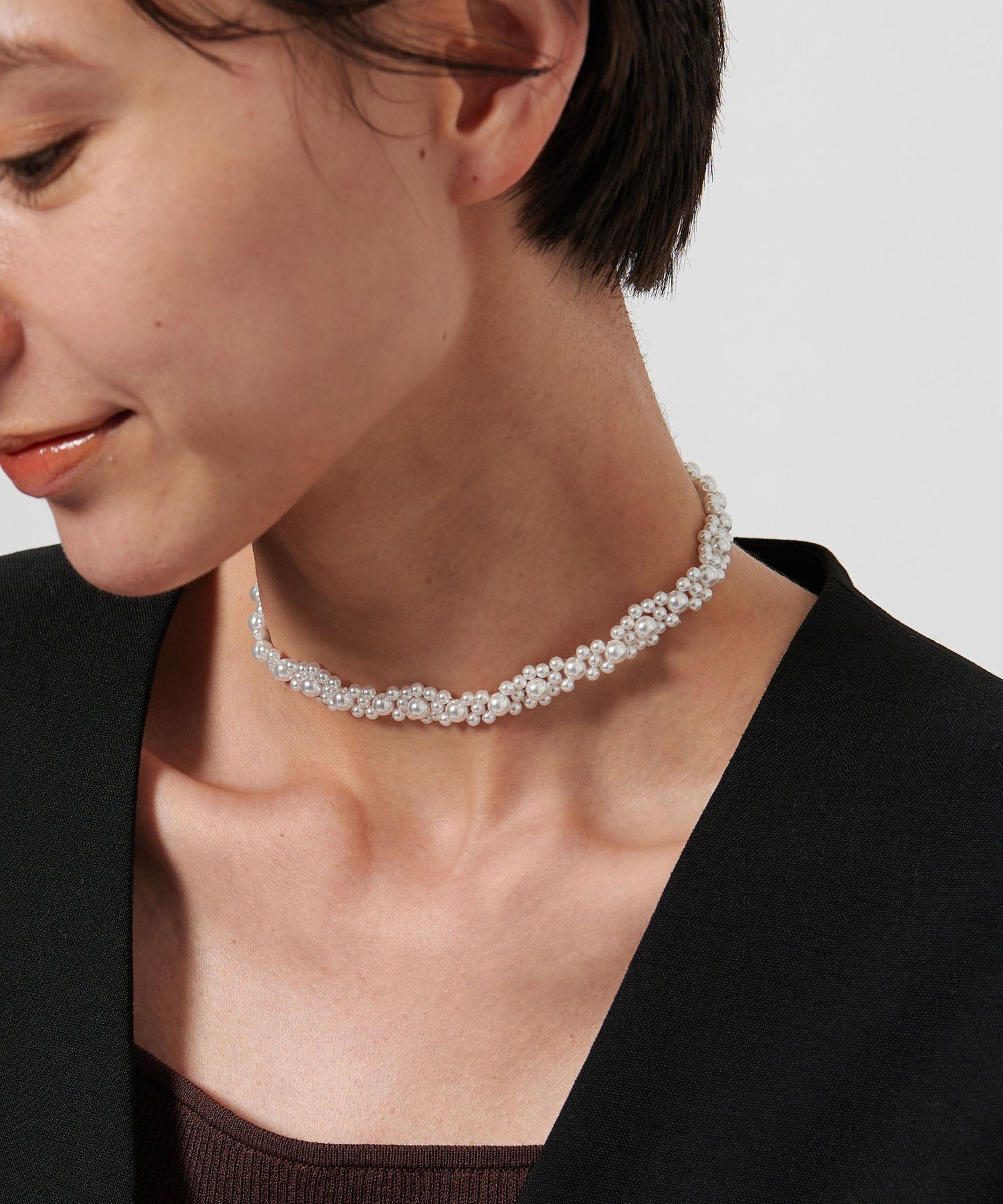 UNITED ARROWS ＜IRIS 47＞KALEID イミテーションパール チョーカー ユナイテッドアローズ アクセサリー・腕時計 チョーカー ホワイト【送料無料】