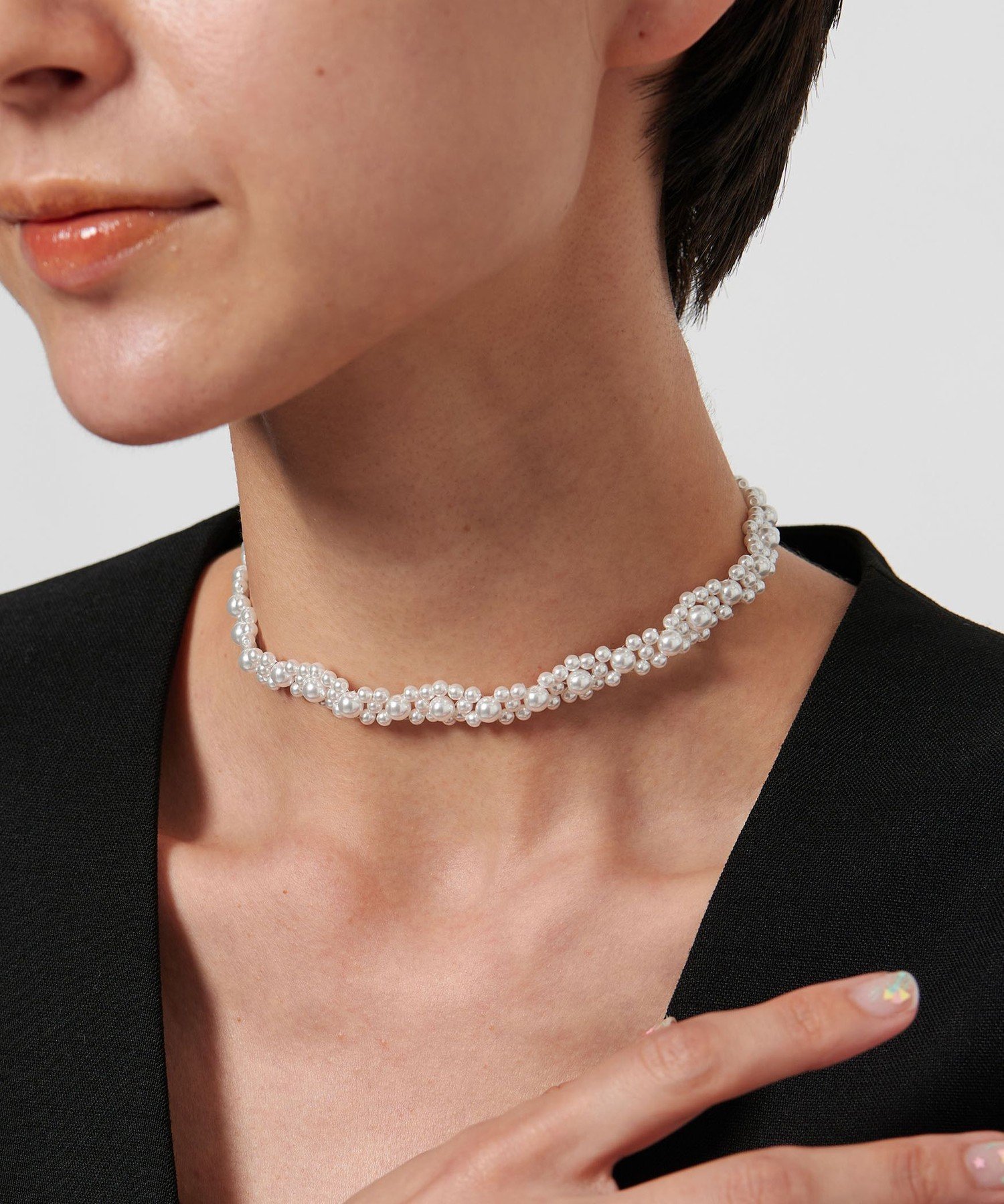 UNITED ARROWS ＜IRIS 47＞KALEID イミテーションパール チョーカー ユナイテッドアローズ アクセサリー・腕時計 チョーカー ホワイト【送料無料】