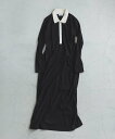 ADAM ET ROPE' FEMME 【WEB限定】・【定番人気】ポロシャツワンピース アダムエロペ ワンピース・ドレス ワンピース ネイビー ブラック グレー【送料無料】
