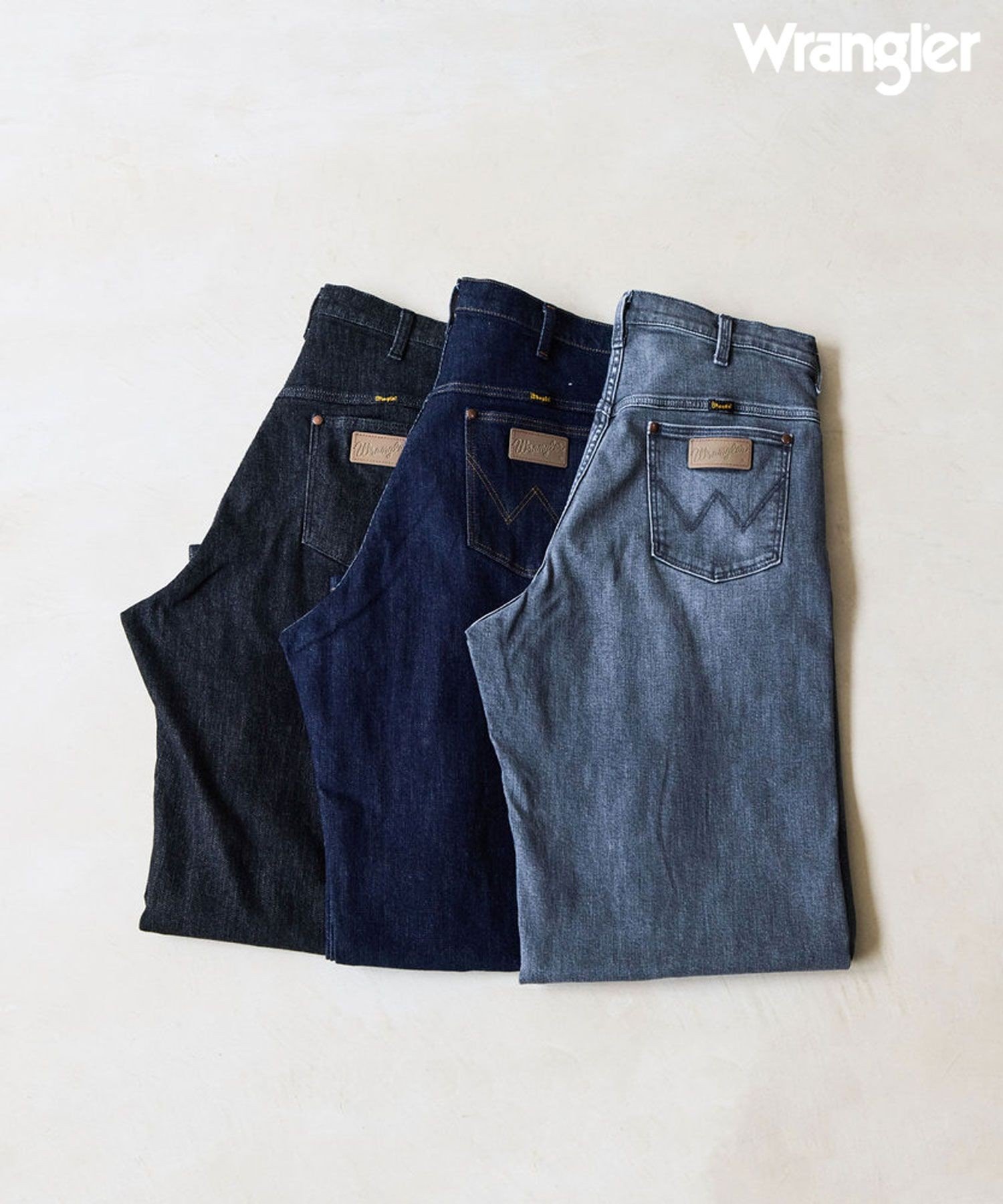 【Wrangler meet LE CERCLE par rope】別注/ワイドデニムパンツ/セットアップ対応 ジュン スタンダード ピックス パンツ ジーンズ・デニムパンツ ネイビー ブラック グレー