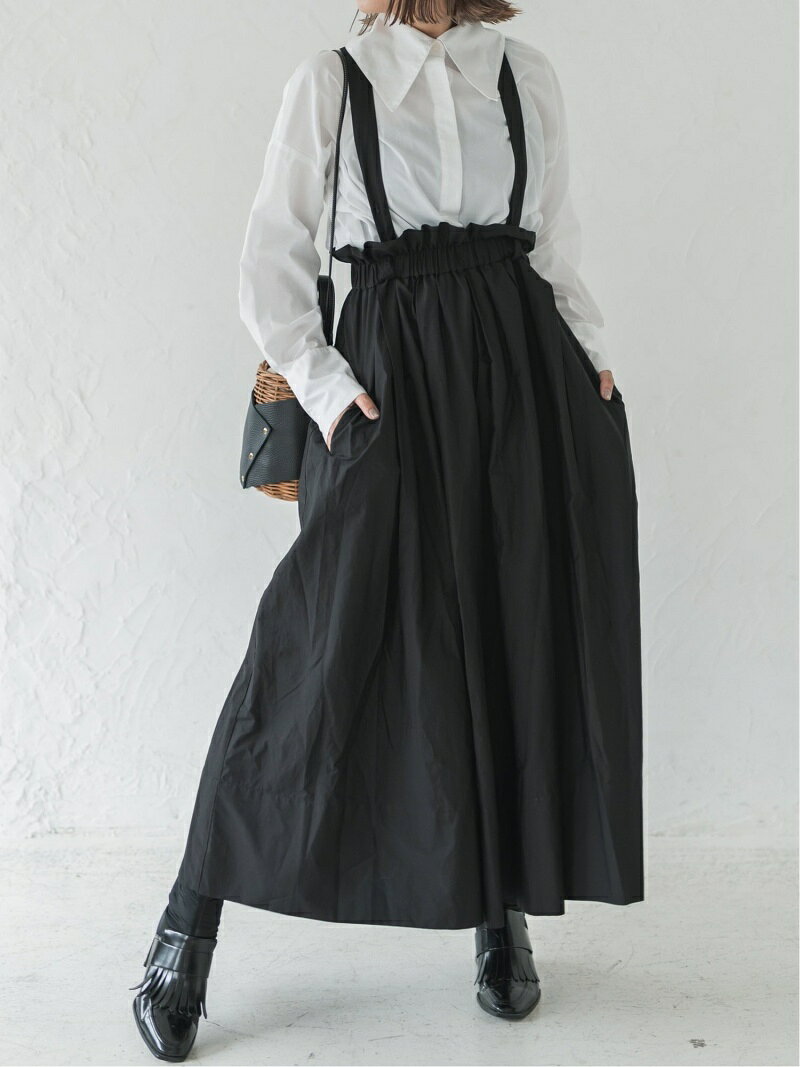 riziere riziere/(W)ハイウエストギャザースカート リジェール スカート その他のスカート ブラック【送料無料】のサムネイル