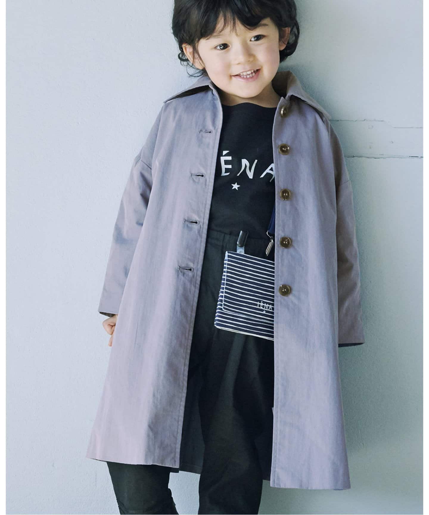 楽天Rakuten Fashion【SALE／30％OFF】IENA ENFANT 【BUB/バブ】別注ステンカラーコート kids イエナ　アンファン マタニティウェア・ベビー用品 その他のベビーグッズ ブラウン ネイビー【送料無料】