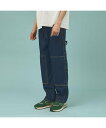 ディッキーズ ABAHOUSE LASTWORD Dickies /ディッキーズ DOUBLE KNEE PAINTERS DEN アバハウス パンツ ジーンズ・デニムパンツ ネイビー ブルー【送料無料】