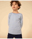 【SALE/20%OFF】PETIT BATEAU マリニエール長袖プルオーバー プチバトー トップス スウェット・トレーナー ベージュ【送料無料】