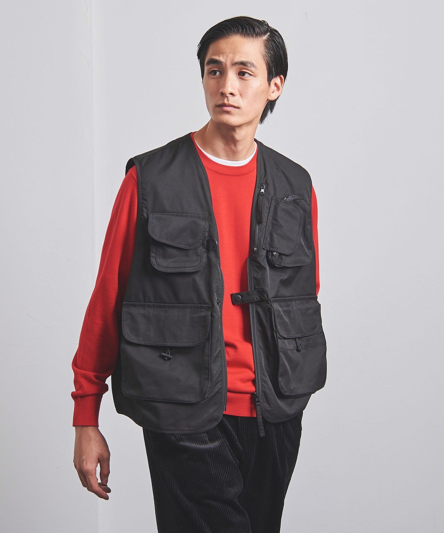 【SALE／70%OFF】UNITED ARROWS ＜Abu Garcia＞フィッシングベスト ユナイテッドアローズ アウトレット ジャケット・アウター その他のジャケット・アウター ブラック ベージュ イエロー カーキ【送料無料】