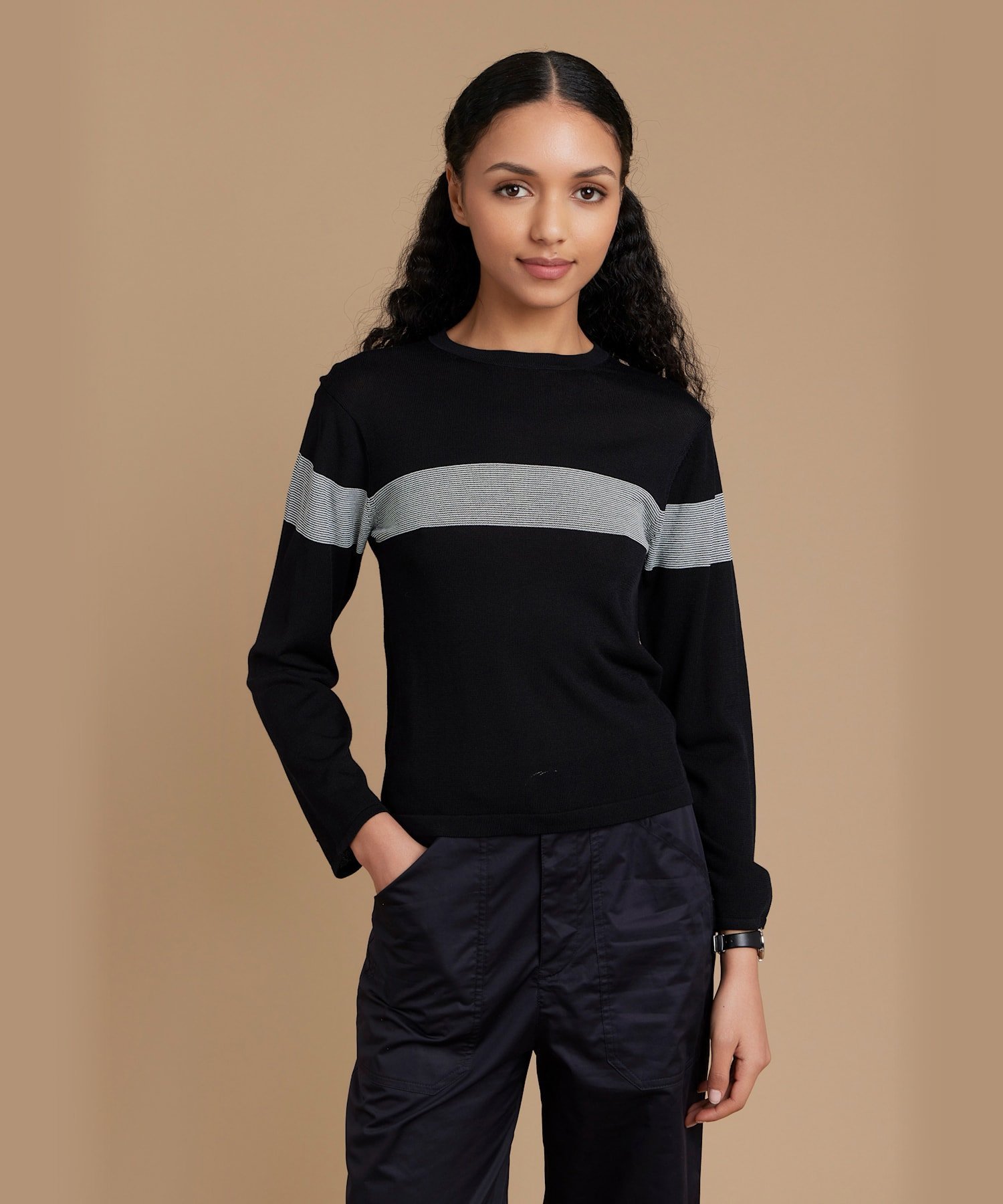 LY74 PULLOVER プルオーバー アニエスベー トップス カットソー・Tシャツ ブラック