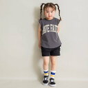 branshes 【WEB限定/DRC】裾ラウンドオーバータンクトップ ブランシェス トップス ノースリーブ・タンクトップ ピンク ホワイト グレー ブルー