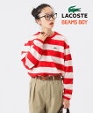 BEAMS BOY 【別注】LACOSTE / ボーダー ロングスリーブ Tシャツ ビームス ウイメン トップス カットソー・Tシャツ ブラック レッド グリーン ネイビー【送料無料】