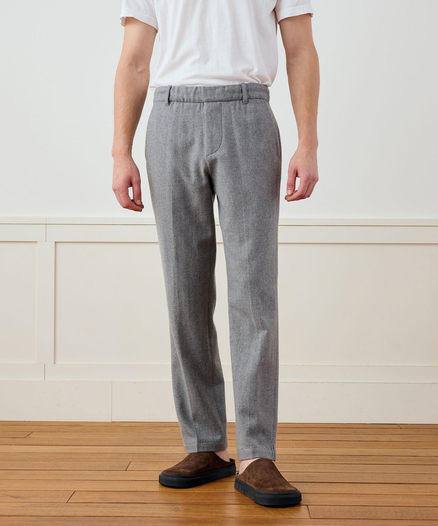 ウールカシミヤフランネルパンツ MWWF1357 トゥモローランド パンツ その他のパンツ グレー