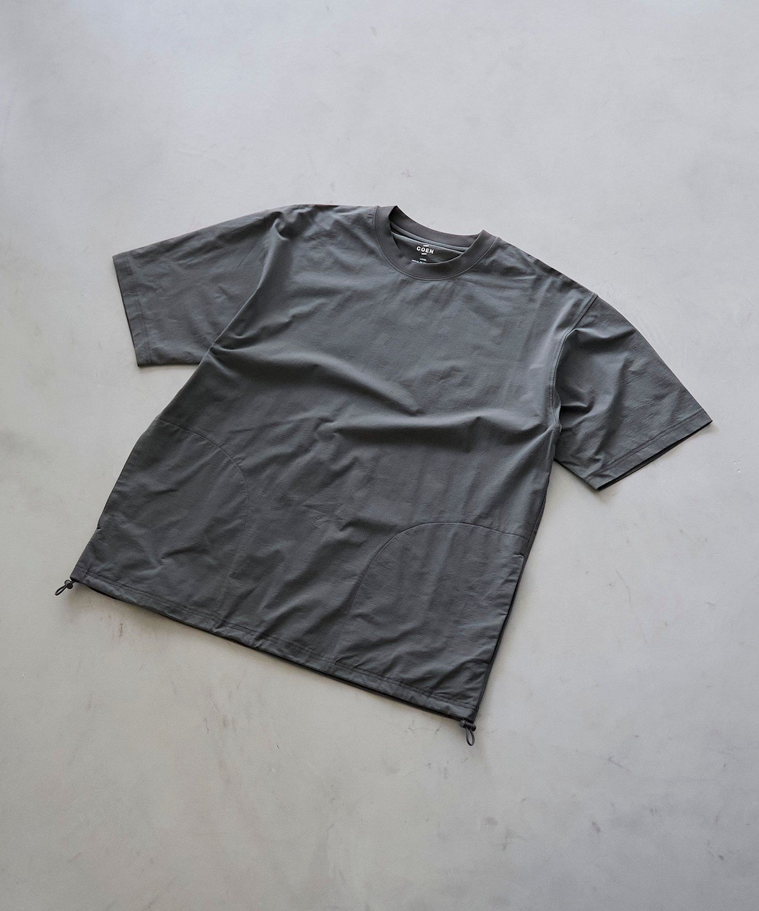 【2WAYストレッチ・接触冷感・UVカット】マルチファンクションプルオーバー コーエン トップス カットソー・Tシャツ ブラック グレー ベージュ