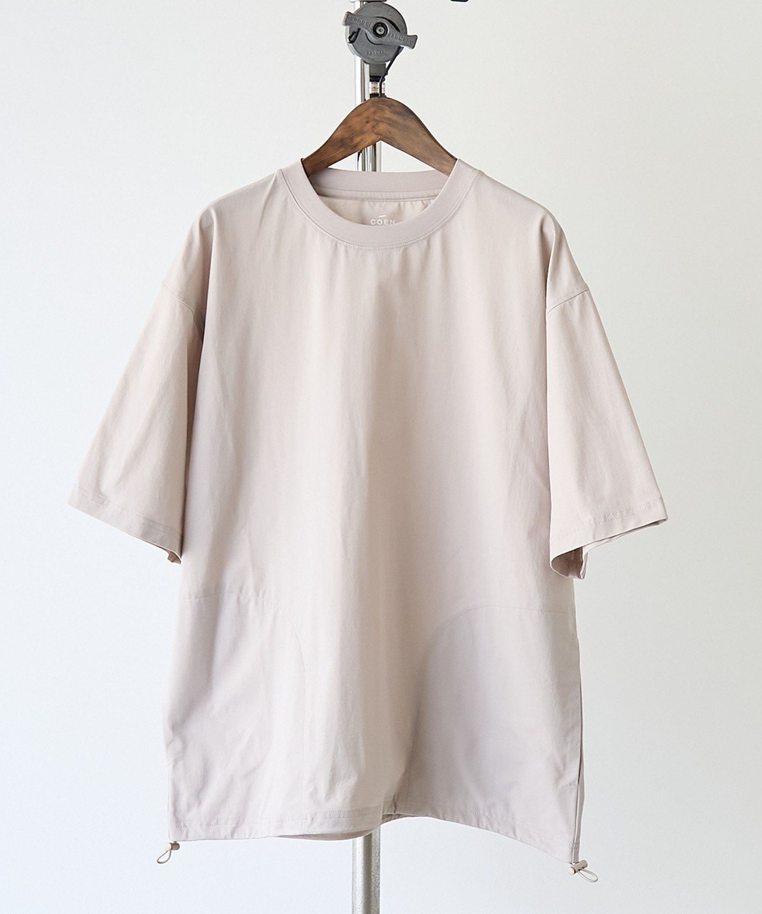 【2WAYストレッチ・接触冷感・UVカット】マルチファンクションプルオーバー コーエン トップス カットソー・Tシャツ ブラック グレー ベージュ
