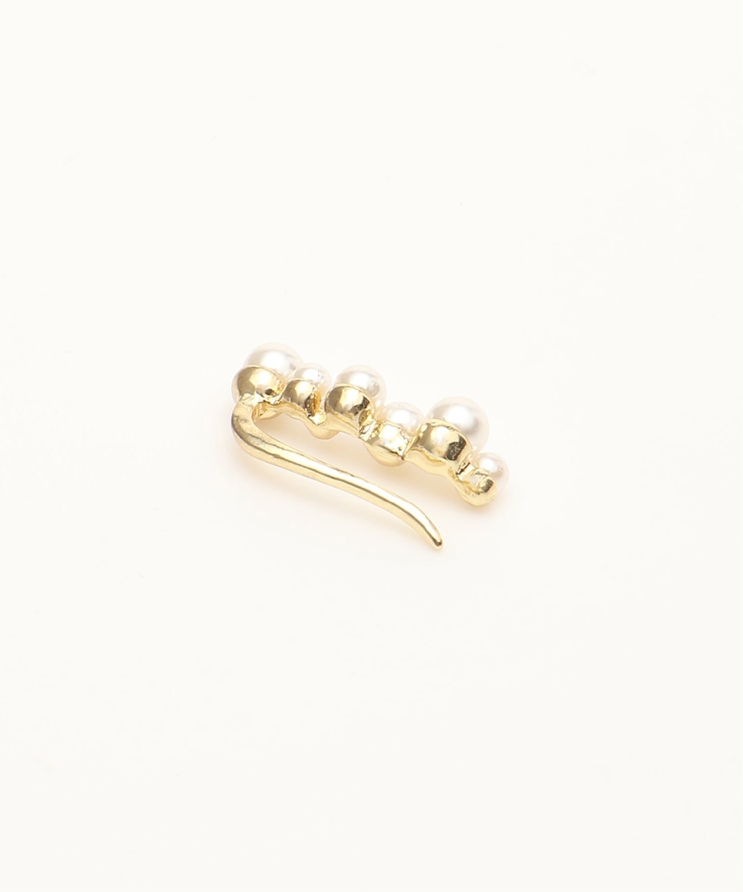 FReePLACe/(W)パールシングルイヤークリップ ミニョントレフル ルームヨンマルサンセレクティッド アクセサリー・腕時計 イヤリング・イヤーカフ ゴールド