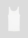 three dots Cotton rib 2*1 tank スリードッツ トップス ノースリーブ・タンクトップ ブラック ホワイト ブルー カーキグリーン【送...