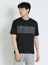 【SALE／63%OFF】TAKA-Q 異素材切替 クルーネック半袖Tシャツ タカキュー トップス カットソー・Tシャツ ブラック ネイビー