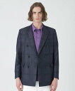 【SALE/64%OFF】BLACK LABEL CRESTBRIDGE シャドークレストブリッジチェックカラミダブルブレステッドジャケット ブルーレーベル / ブラックレーベル・クレストブリッジ ジャケット・アウター その他のジャケット・アウター ネイビー【送料無料】