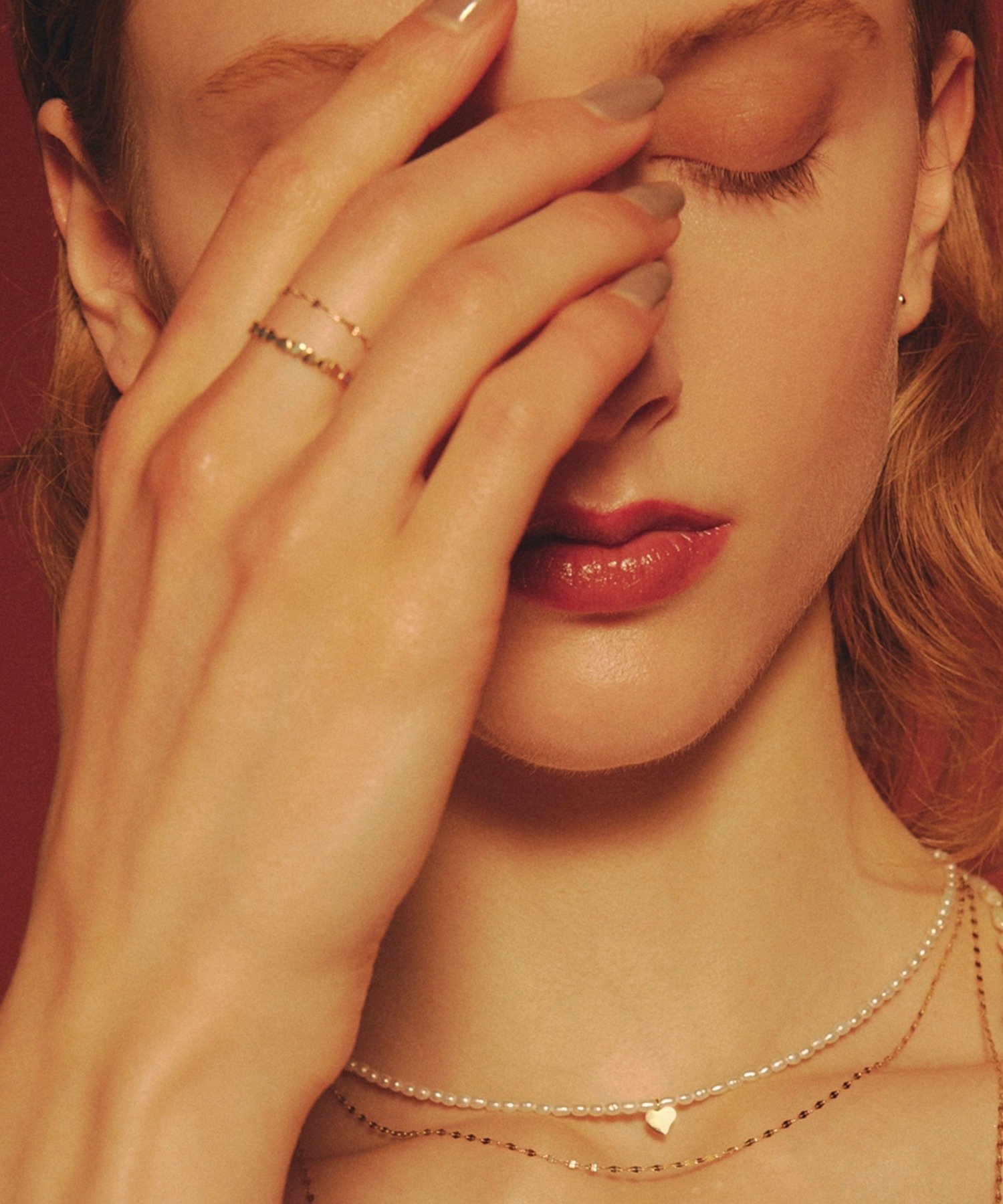 les bon bon les bon bon/coeur eternity ring BOB569 / BOB594 セットアップセブン アクセサリー・腕時計 リング・指輪 ブラック ゴールド