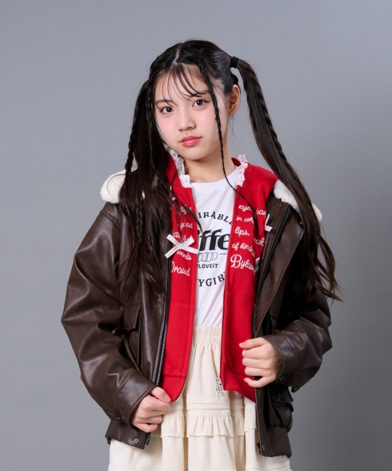 by LOVEiT 衿ファー合成皮革ジャケット ナルミヤオンライン ジャケット・アウター ブルゾン・ジャンパー【送料無料】のサムネイル