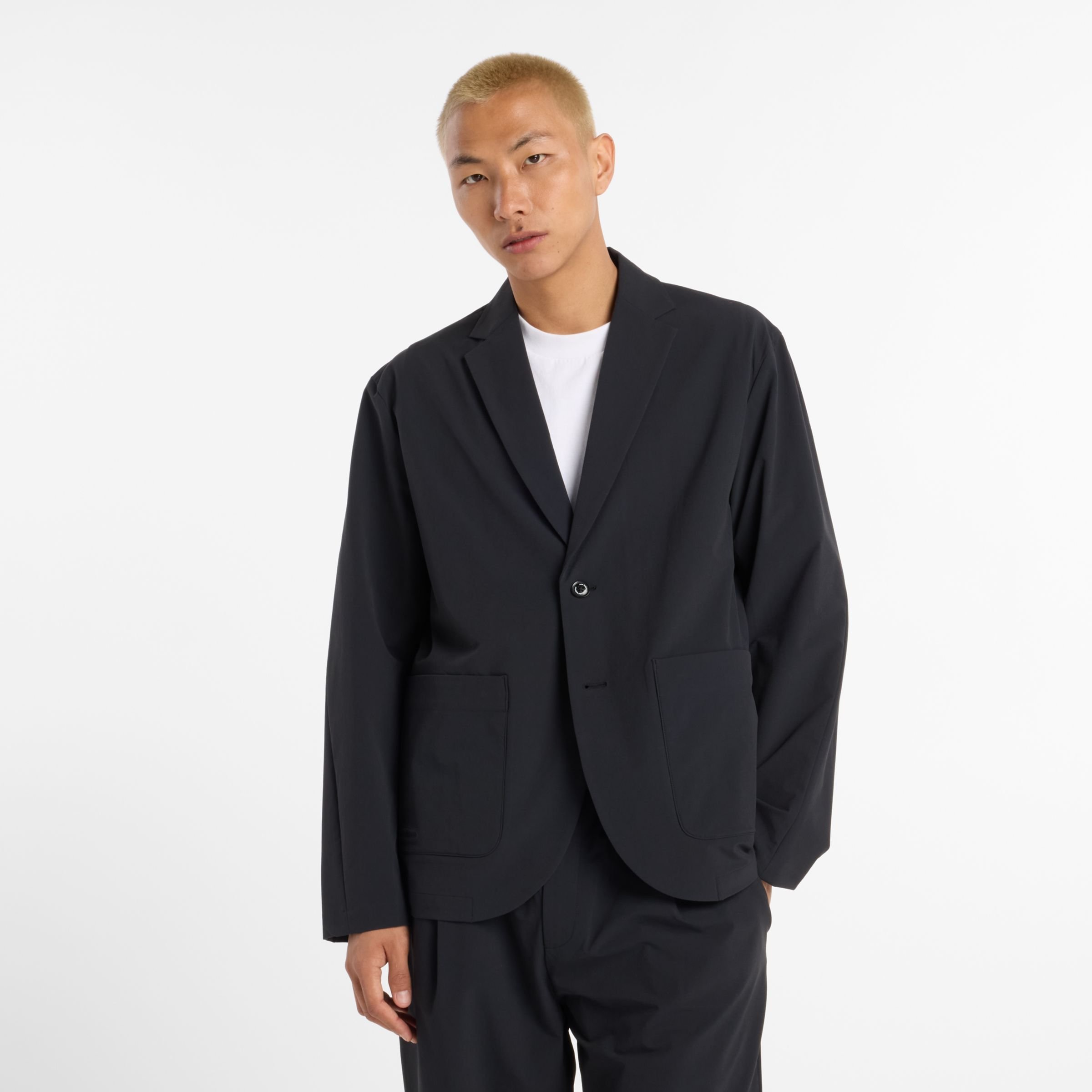 New Balance NB GREY シングルジャケット ニューバランス ジャケット・アウター テーラードジャケット・ブレザー ブラック【送料無料】のサムネイル