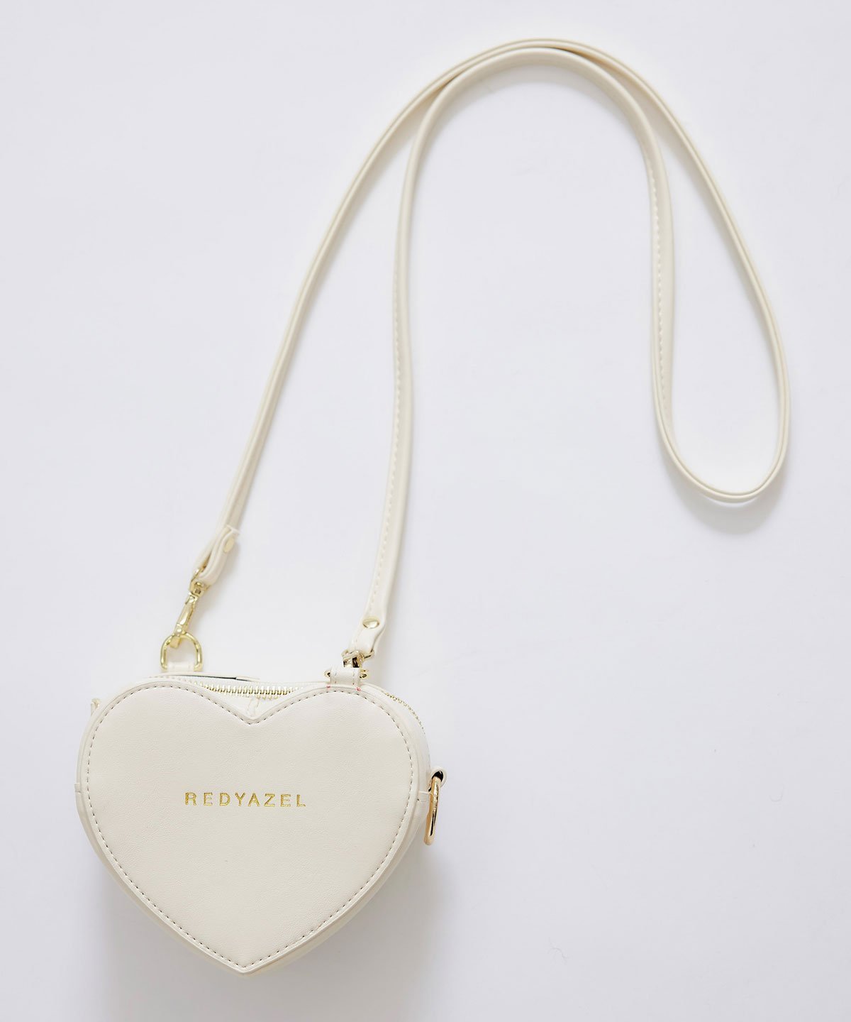 REDYAZEL Love Me Heart モチーフ2WAYミニショルダーバッグ レディアゼル バッグ ショルダーバッグ レッド ホワイト ブラック【送料無料】