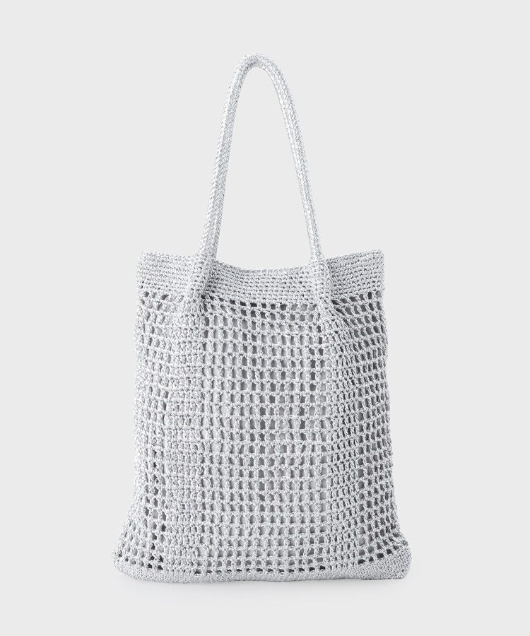 UNTITLED メタリックメッシュフラットトート アンタイトル バッグ トートバッグ シルバー ゴールド