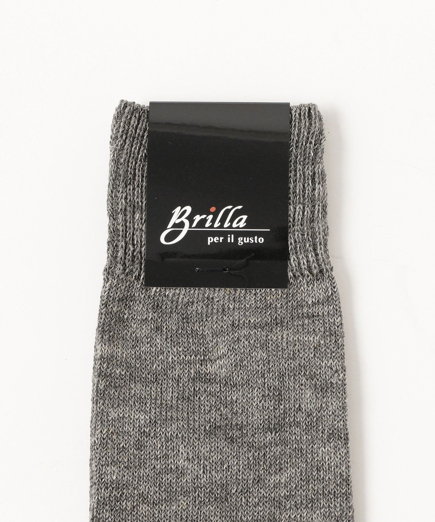 Brilla per il gusto リネンポリエステル ソリッド ソックス ビームス メン 靴下・レッグウェア 靴下 ネイビー