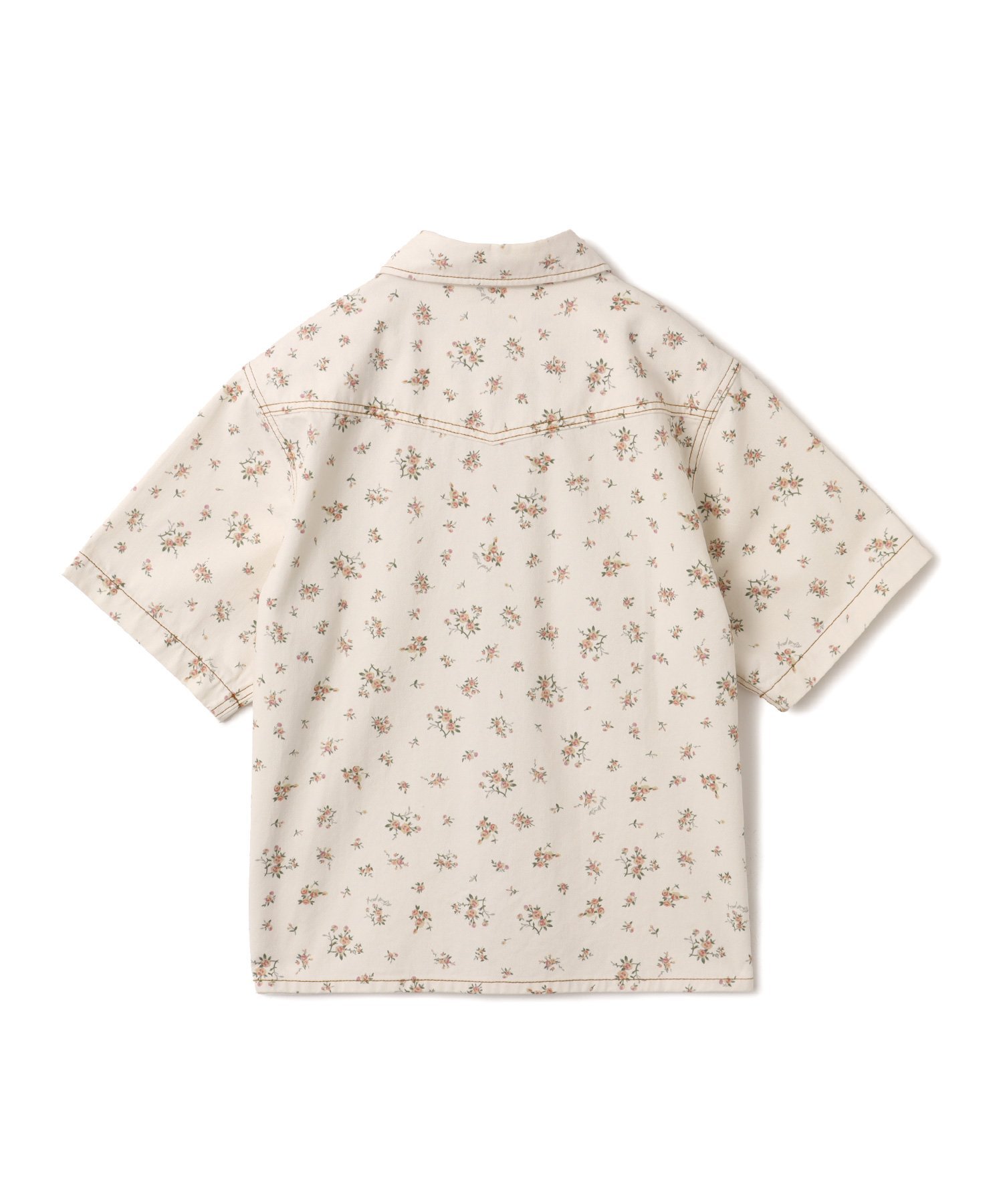 atmos pink atmos pink Floral Work Shirt WHITE アトモス トップス シャツ・ブラウス ホワイト