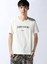 【SALE／60%OFF】TETE HOMME TETE HOMME/(M)サントリーニ ロゴT テットオム カットソー Tシャツ ホワイト ブラック