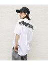 RODEO CROWNS WIDE BOWL バッグロゴストライプビッグシャツ ロデオクラウンズワイドボウル シャツ/ブラウス シャツ/ブラウスその他 ホワイト ブラック ブルー【送料無料】